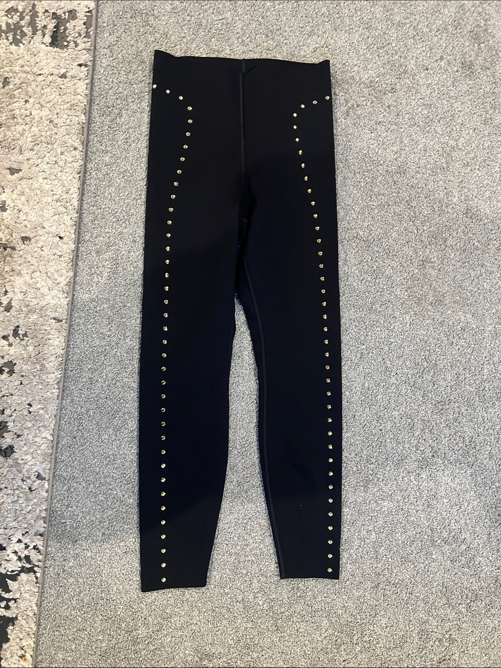 Nike Black Leggings with Gold Stud Trim